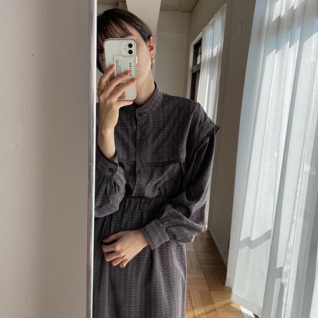【nokcha original】geometric back open ops/purple_nd0095