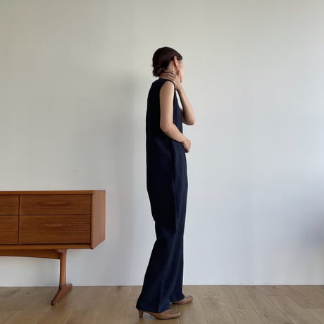 【nokcha original】jacquard all-in-one/navy_np0640