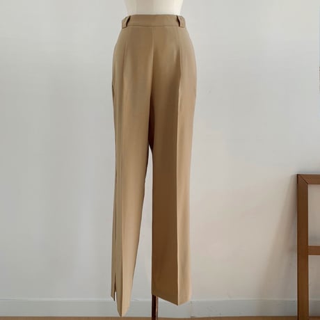 【nokcha original】slit long slacks pants/2colors_np0146