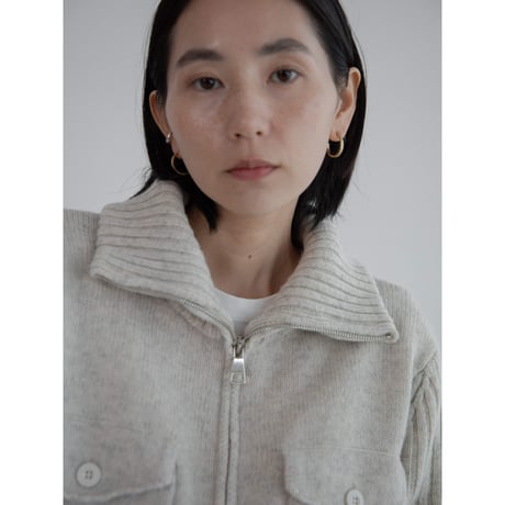 《予約販売》melange knit mannish cardigan/2colors_nt2233