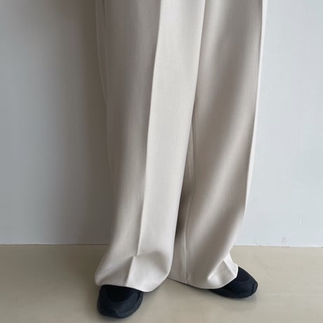 《予約販売》two tuck material wide pants/2colors_np0946