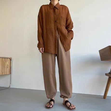 【nokcha original】“latte de the vert”jogger pants/3colors_np0454