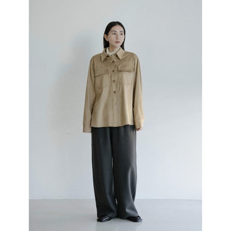 《予約販売》suède like shirt_nb0352