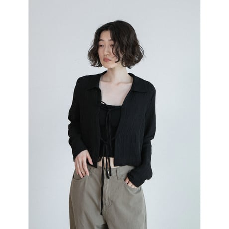 《予約販売》open sheer blouse/2colors_nb0390