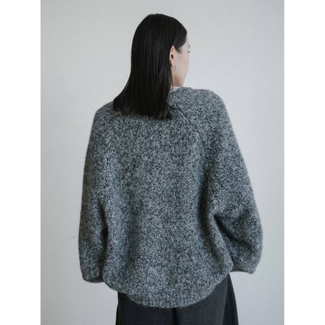 《予約販売》melange button over knit/2colors_nt2453