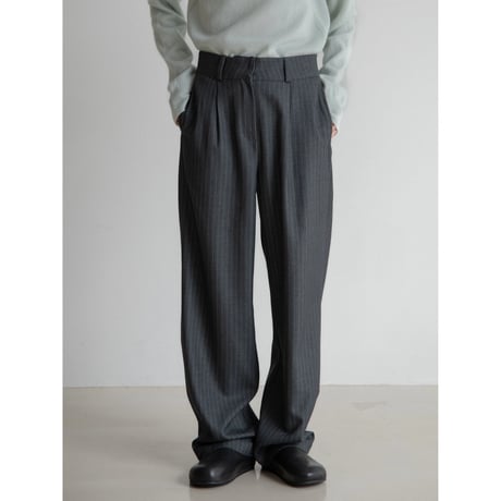《予約販売》stripe mannish pants/2colors_np1065