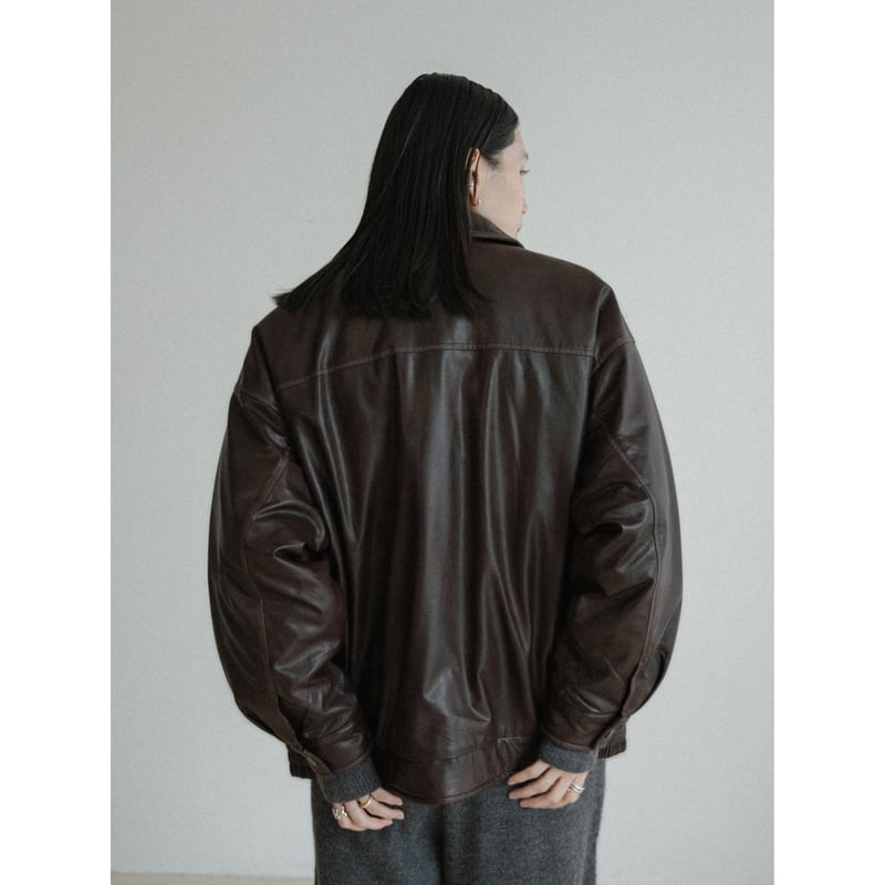 NOKCHA quilting liner real suède jacket 予約販売》quilting linner fake leather jacket/2colo