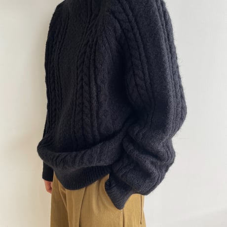 《予約販売》cable simply knit/3colors_nt1551