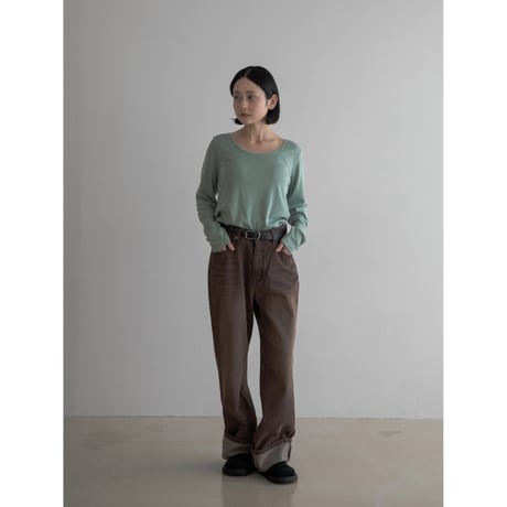 《予約販売》washing brown jeans_nj0108
