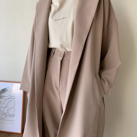 【NOKCHA original】2way quality over jacket/beige_no0083