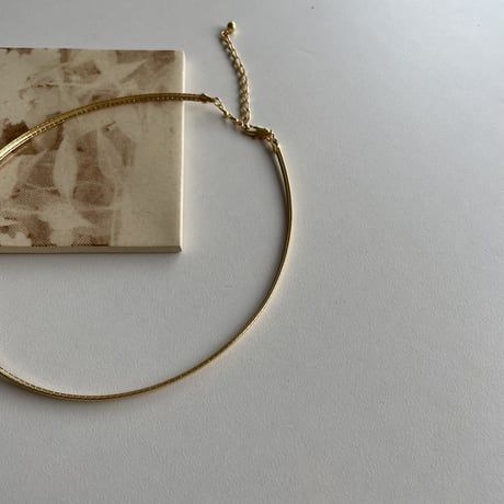 《予約販売》snake round necklace_na0442