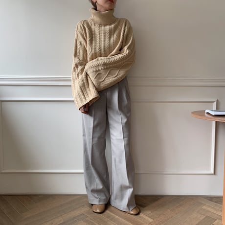 ✳︎予約販売✳︎minmal cable knit/2colors_nt0123