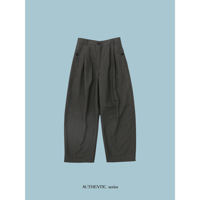 - AUTHENTIC series - accent oval tuck pants_an0055