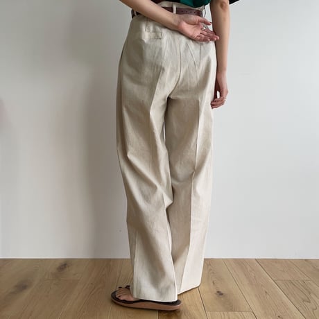 《予約販売》natural linen long pants/2colors_np0585