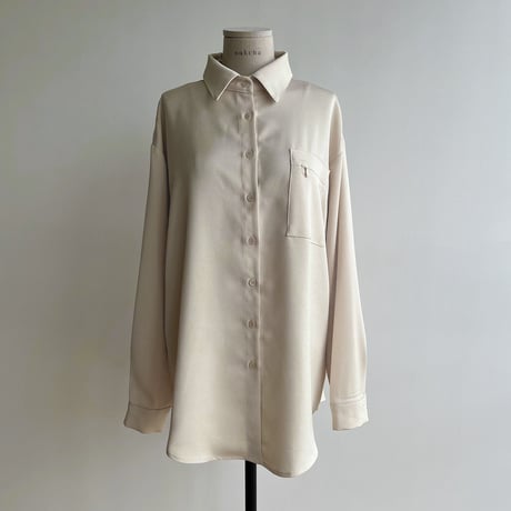 【nokcha original】material pocket shirt/2colors_nb0193