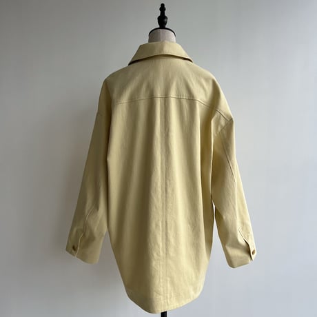【nokcha original】twill over jacket/light yellow_no0199