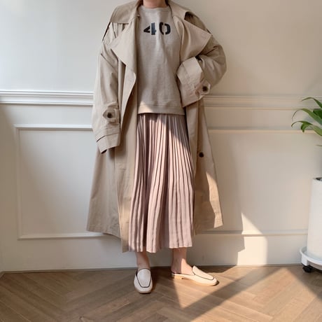 【NOKCHA  original】over trench coat /light beige_no0006