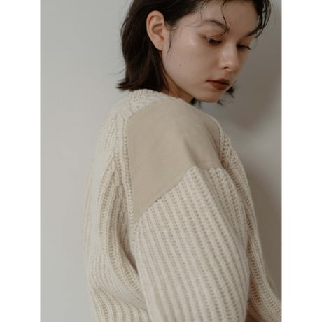 【 5th RESTOCK IVORY 2月3日順次発送】- AUTHENTIC series - vintage like accent knit/3olors_an0048
