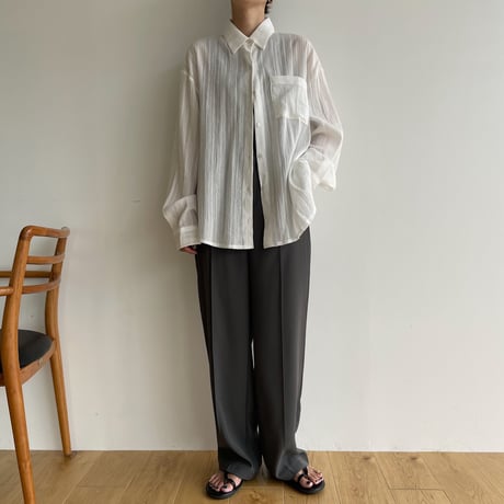 《予約販売》rincl over sheer shirt/2colors_nb0077