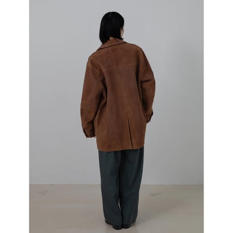 - AUTHENTIC series - real suède rich jacket/camel_an0037