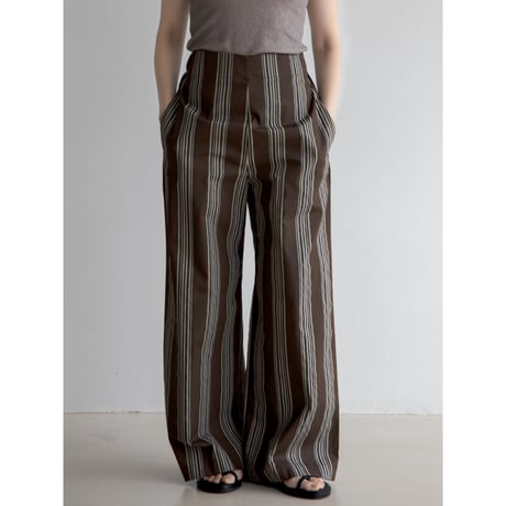 《予約販売》mulch stripe summer pants/2colors_np1004