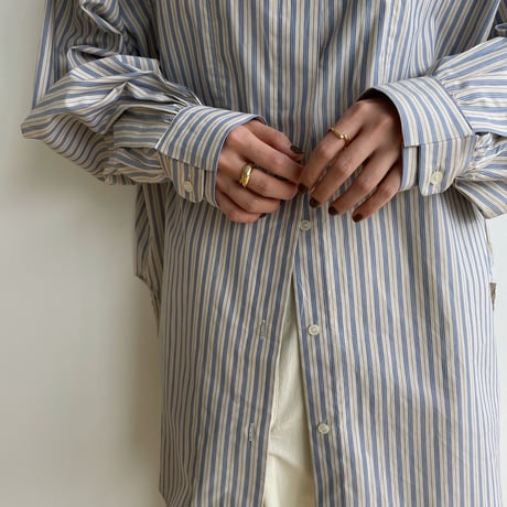 【nokcha original】stripe over shirt/2colors_nb0118