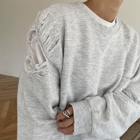 《予約販売》damage crop mtm/2colors_nt0899