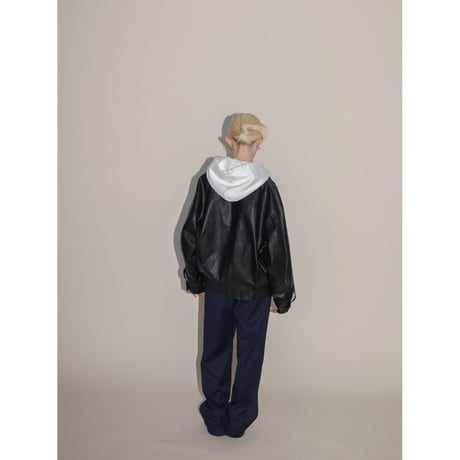 - AUTHENTIC series - old like eco leather jacket/black_an0001