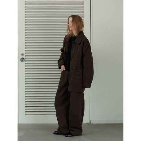 【NOKCHA original】cotton over jacket/brown_no0466
