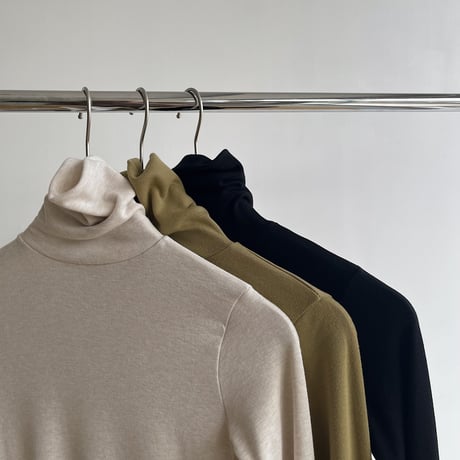 《予約販売》finger hole daily high neck tops/3colors_nt1863