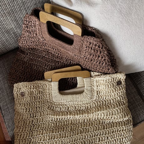 《予約販売》straw 2way bag /2colors_na0171