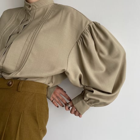 【nokcha original】2way lady gather blouse_nt1061