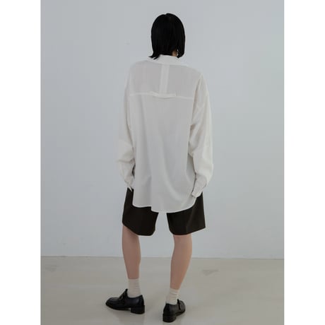 - AUTHENTIC series - emblem shirt/ivory_an0025