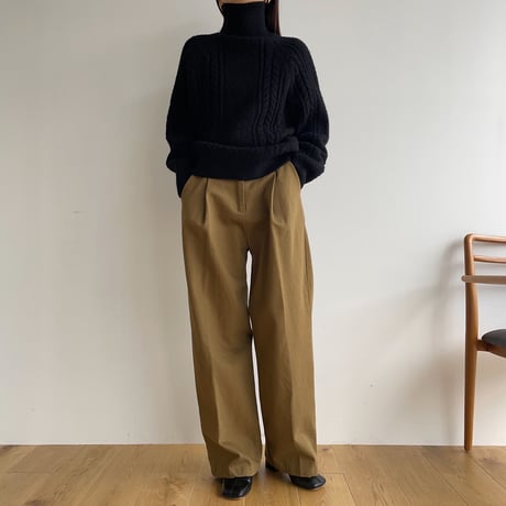 《予約販売》cable simply knit/3colors_nt1551