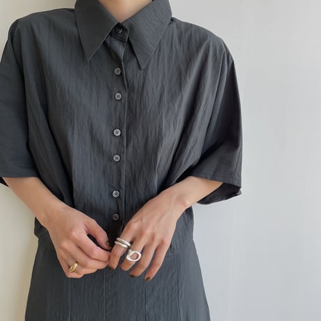 《予約販売》minimal mannish blouse/2colors_nb0150