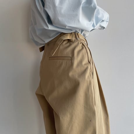 《予約販売》side buckle tuck pants/2colors_np0952