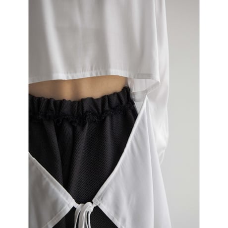 《予約販売》back accent silky shirt/2colors_nb0233