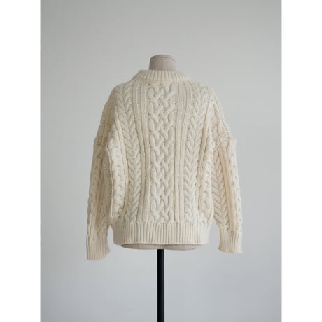 《予約販売》mannish cable knit pullover/2colors_nt2433
