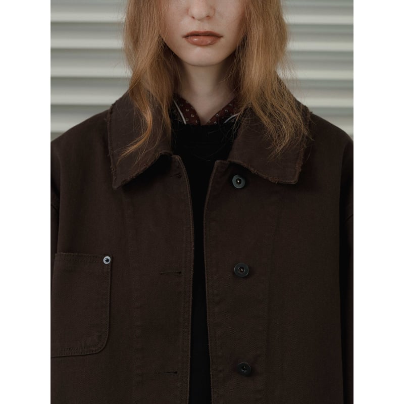 NOKCHA original】cotton over jacket/brown_no046