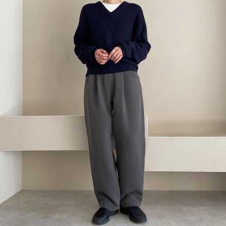 《予約販売》v neck simply knit/2colors_nt1904