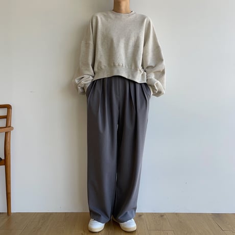 【nokcha original】“nc” croped mtm/3colors_nt1607
