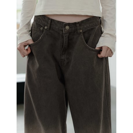【NOKCHA original】gradation oval jeans_np1155