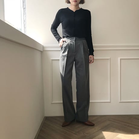 ストライプロングスラックス/2colors