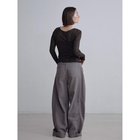 《予約販売》décolleté sheer tops/4colors_nt2505