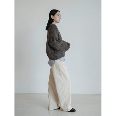 《予約販売》melange mannish knit/2colors_nt2436