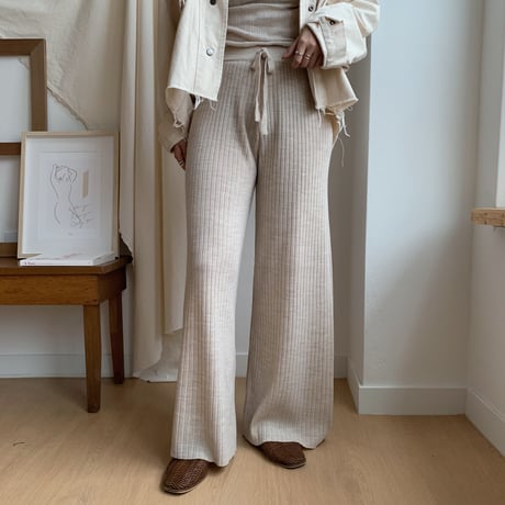 relax knit pants/2colors_np0044