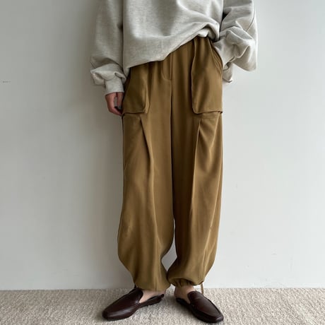【nokcha original】2way pocket pants/olive khaki_np0666