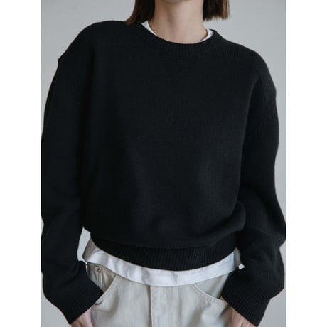 《予約販売》accent mannish knit pullover/2colors_nt2480