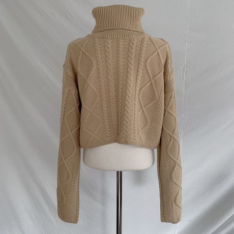 ✳︎予約販売✳︎minmal cable knit/2colors_nt0123