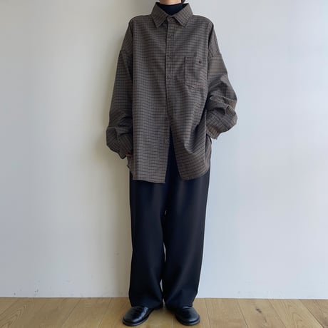《予約販売》check over mannish shirt/2colors(unisex)_nb0208